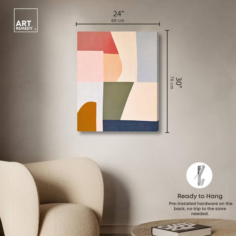 Planar Patchwork I Canvas by Art Remedy, Gallery Wrapped