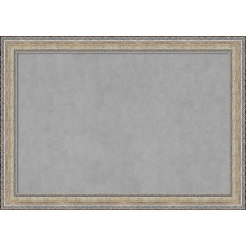 Amanti Art Fleur Champagne Silver Framed Magnetic Board