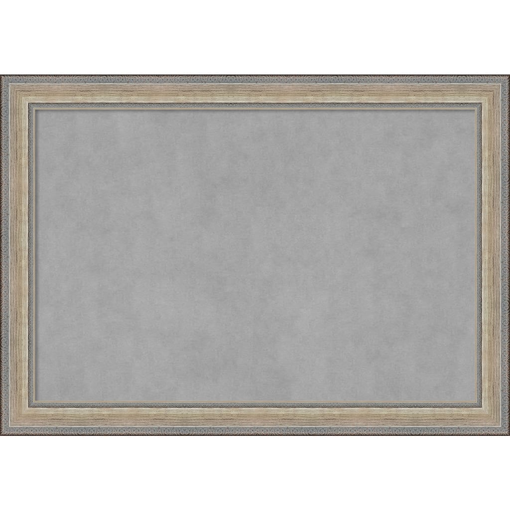 Amanti Art Fleur Champagne Silver Framed Magnetic Board