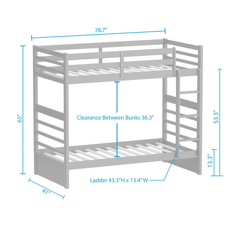 Plana Wood Bunk Bed