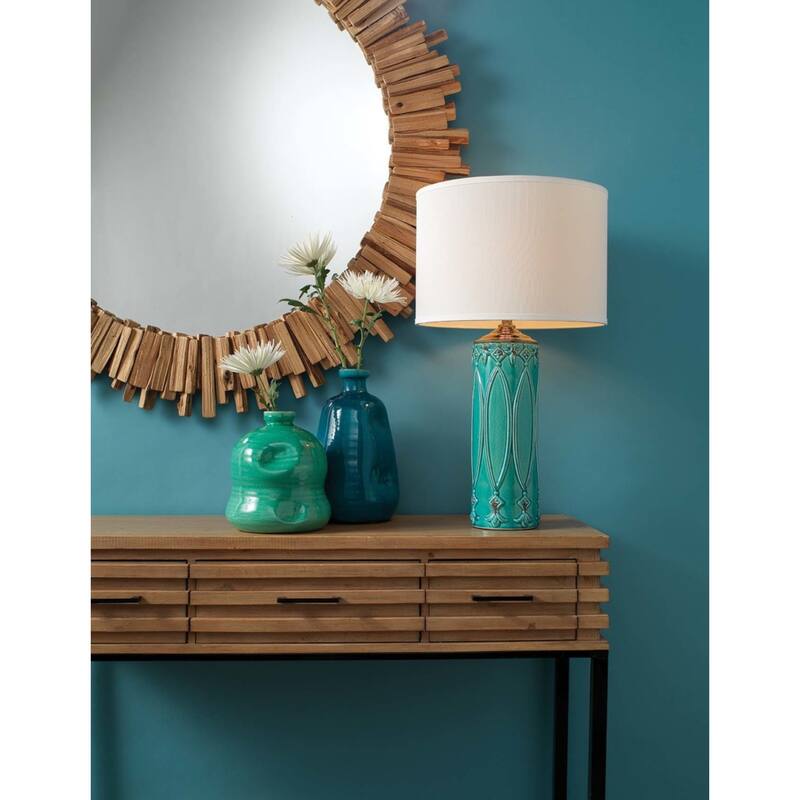Alden Décor Colin Driftwood Mirror, Round