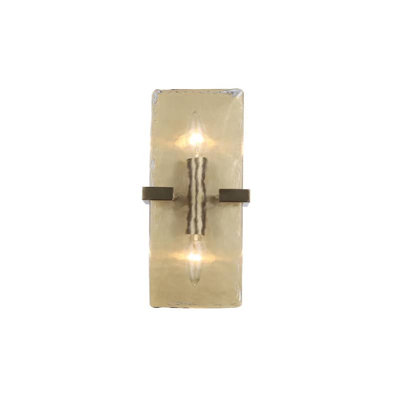 Golden Lighting 3164-WSC HWG Aenon 2 Light 13" Tall Wall Sconce - Brushed Champagne Bronze