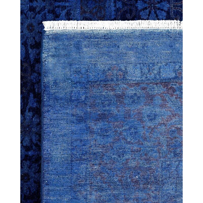 Fine Vibrance One-of-a-Kind Hand-Knotted Area Rug - Purple, 8' 2" x 10' 1" - 8' 2" x 10' 1"