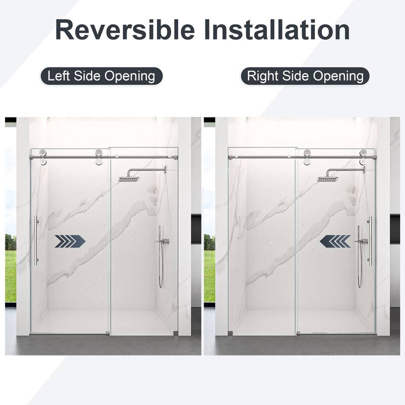 Frameless Single Sliding Shower Door