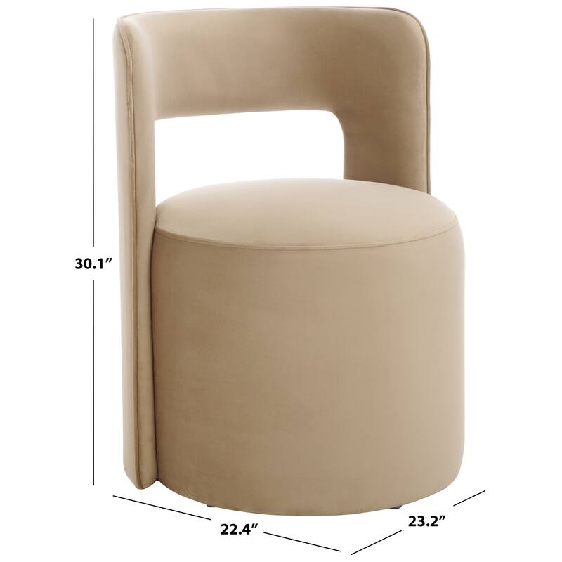 SAFAVIEH Jojo Upholstered Accent Chair, Fully Assembled - 23"W x 22"D x 30"H
