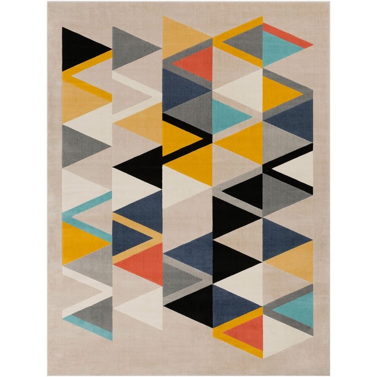 Livabliss Modern & Contemporary City Geometric Area Rug - 7'9" x 10'2" - Multi-Color