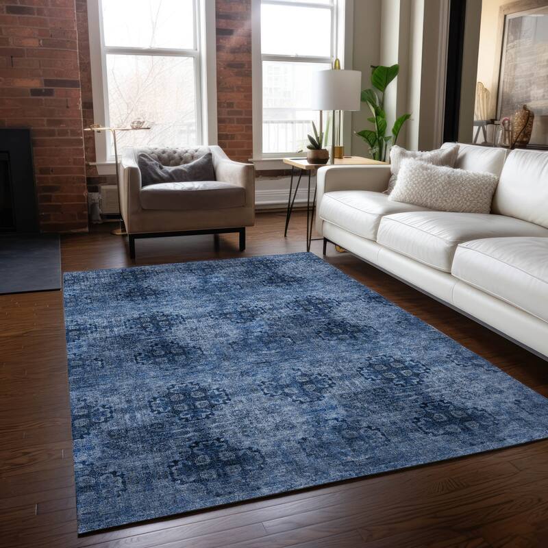 Alvafi Garden-Inspired Weather Resistant Classic Meets Modern Outdoor Rug
