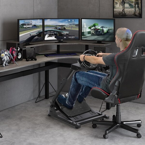 Height Adjustable Foldable Racing Game Stand Compatible with