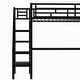 preview thumbnail 9 of 10, Kid Friendly Twin Size Metal Loft Bed with Build-in Staircase