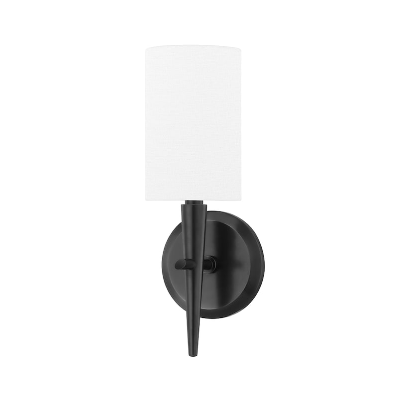Kirkwood 1-Light Wall Sconce with White Shade