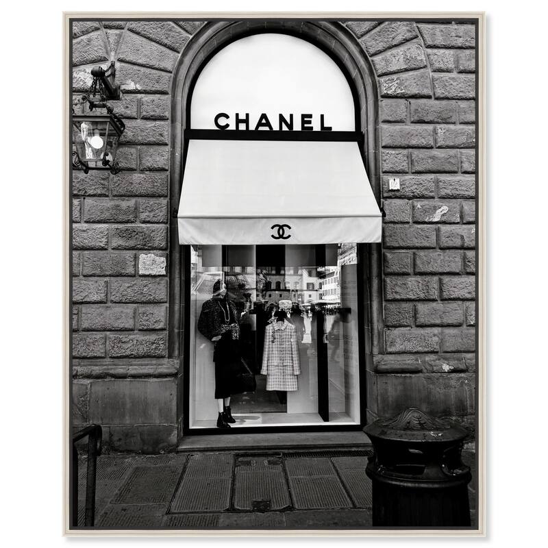 Fashion House Window Canvas by Art Remedy - 36" x 45" - Silver