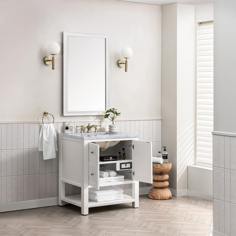 James Martin Vanities Breckenridge 30" Single Vanity, Bright White