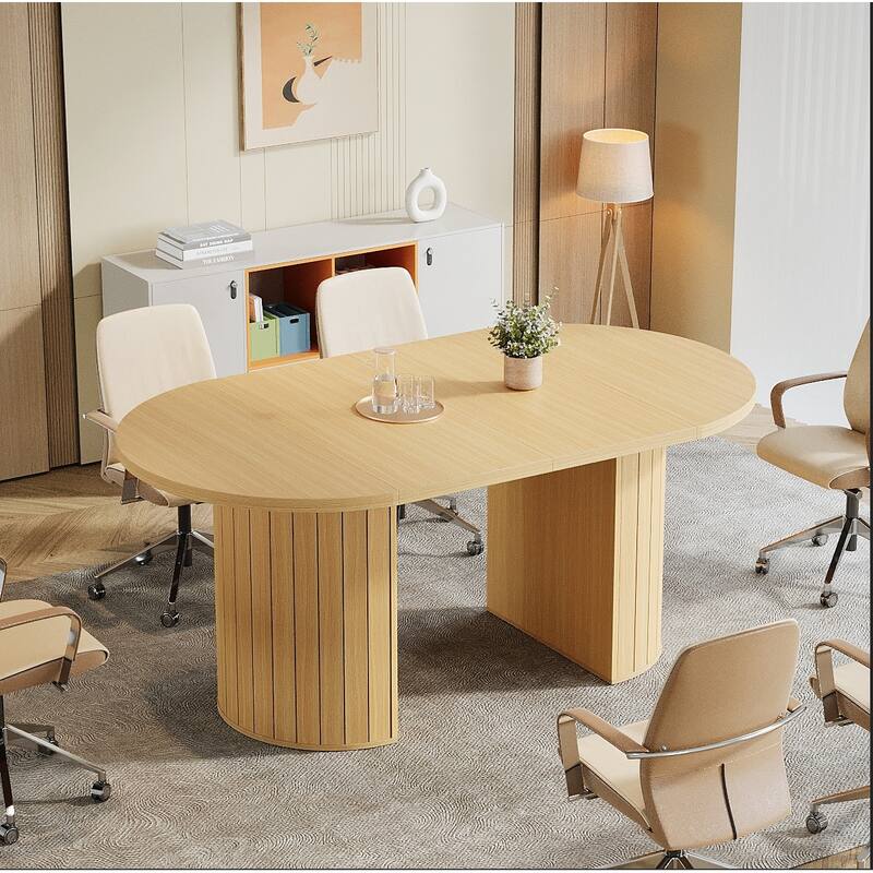 5 FT Conference Table for 4-6, 63-Inch Large Meeting Table for Office - 62.99" W x 35.43" D x 29.52" H