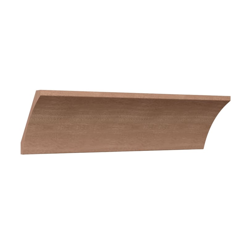 WM291: 4-in H x 3-1/2-in P x 5-1/4-in F x 96-in L Americraft Solid Hardwood Stain Grade Crown Moulding