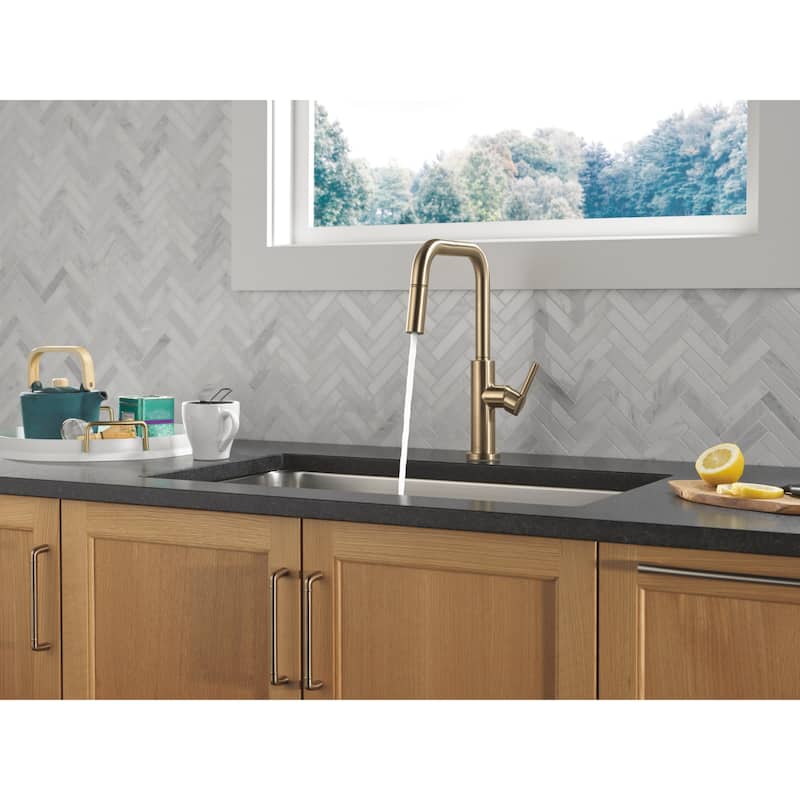 Delta 19868LF Nicoli 1.8 GPM Single Hole Pull Down Kitchen Faucet
