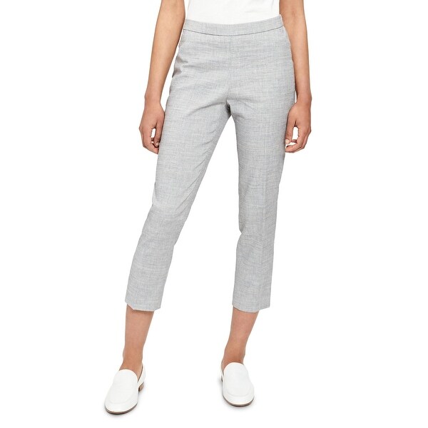 Theory Womens Ankle Pants Straight Leg Pull On - Eco Sharkskin. Opens flyout.