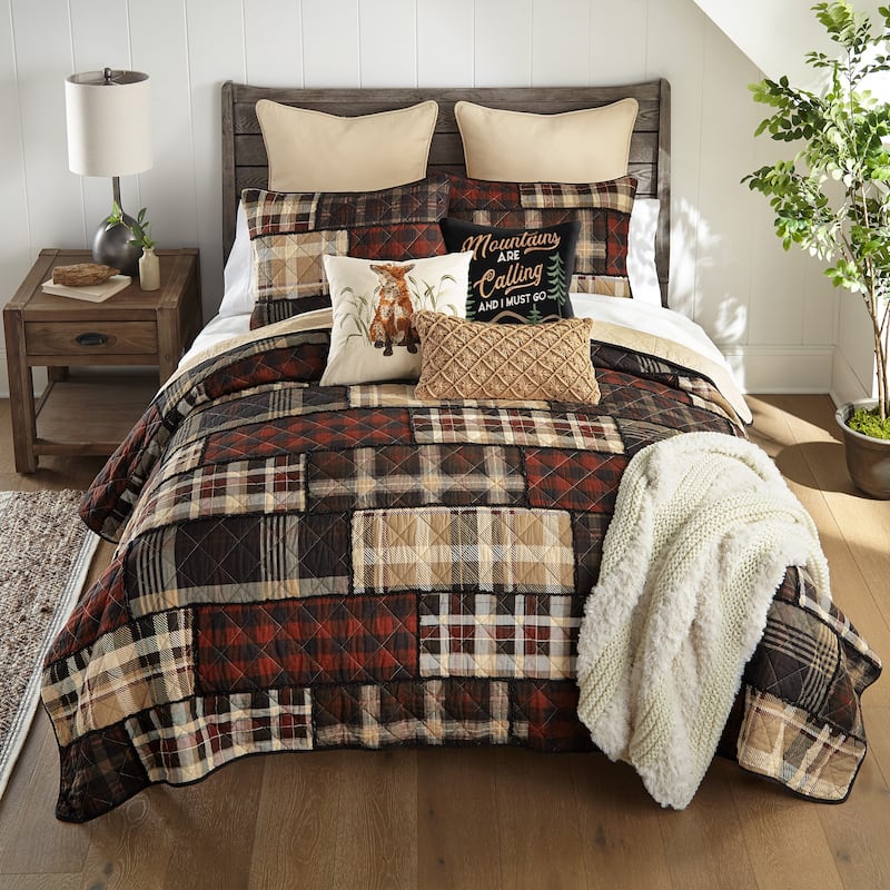 Donna Sharp LJ Plaid Cotton Quilt Collection - Queen
