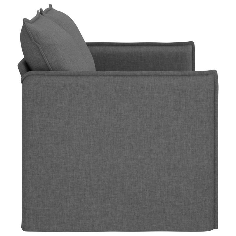vidaXL Sofa Dark Grey Fabric