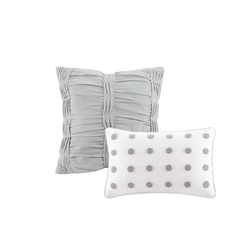 Urban Habitat Maize Cotton Jacquard Comforter Set with Euro Shams and