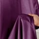preview thumbnail 3 of 1, 55" x 96" - 1 Panel, Purple Velvet Room Darkening Grommet Window Curtain Panel - 1 Panel - 55" x 96"