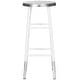preview thumbnail 5 of 6, SAFAVIEH 30 -inch Kenzie Silver Dipped White / Silver Barstool - 13.5" x 13.5" x 30"