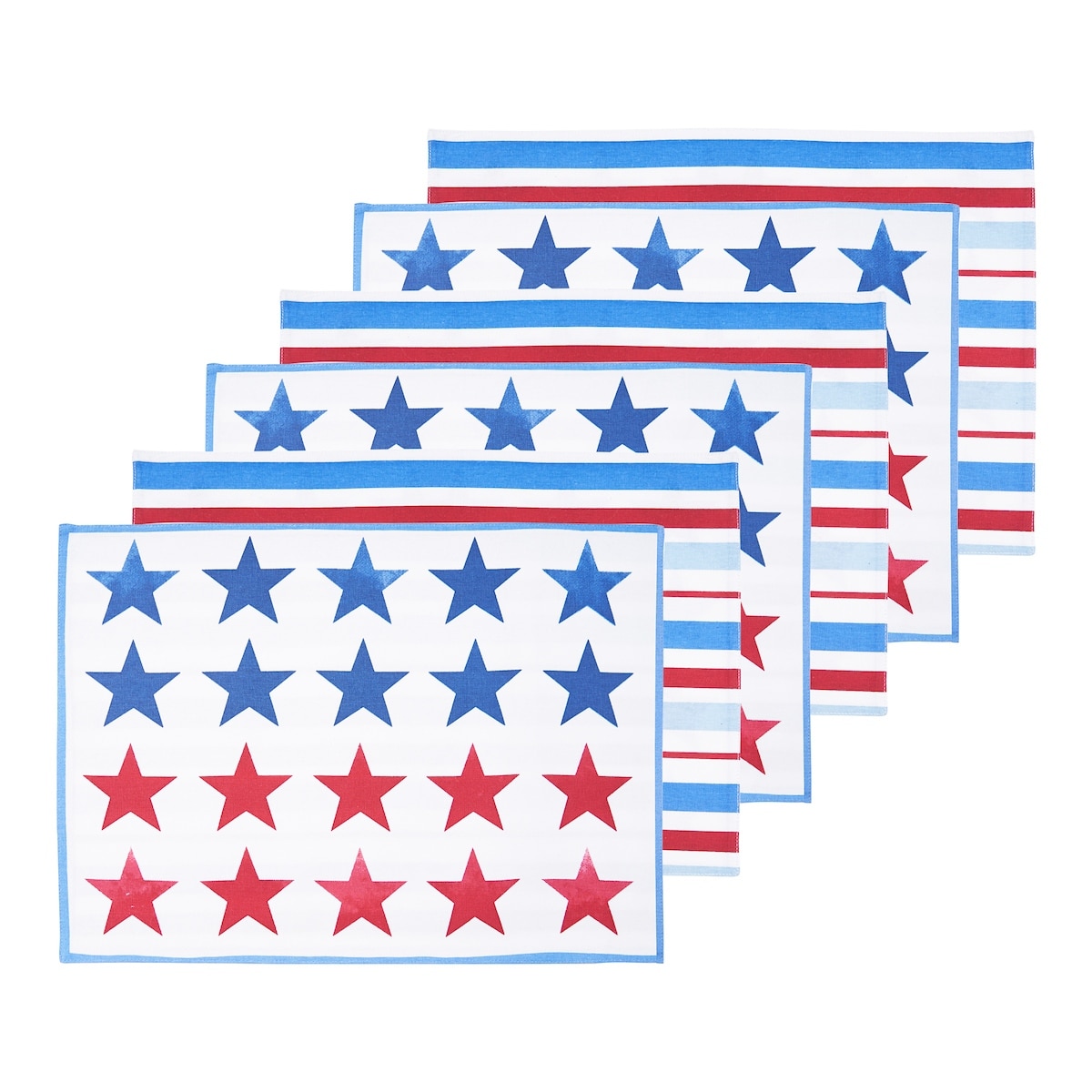 Red White & Pow Placemat Set 6