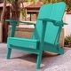 preview thumbnail 13 of 22, Patio HDPE Board Folding Adirondack Chair With Cup Holder