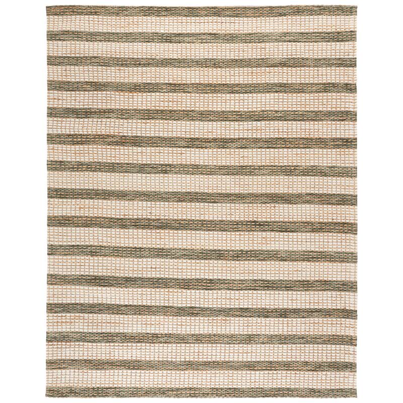 Martha Stewart by SAFAVIEH Handmade Halldis Jute Rug - 8' x 10' - Natural/Green