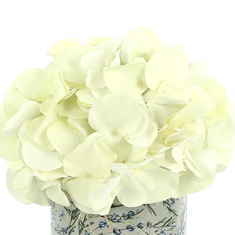 Hydrangea Arrangement in a Glass Vase