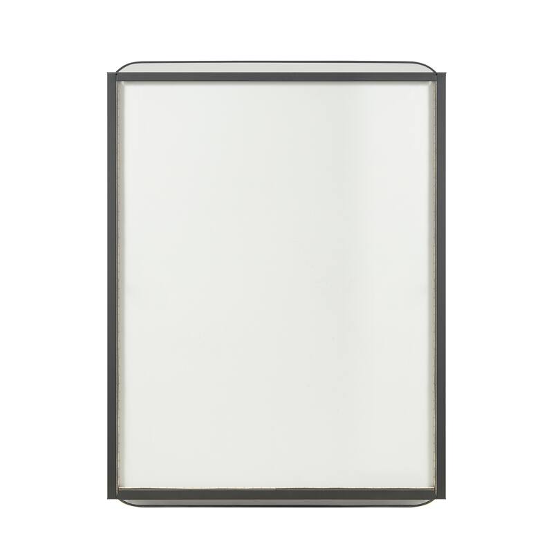 Talayuela Rectangular Aluminum Framed Medicine Cabinet with Mirror