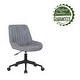 preview thumbnail 13 of 17, Porthos Home Cabe Swivel Office Computer Chair, Microfiber Upholstery