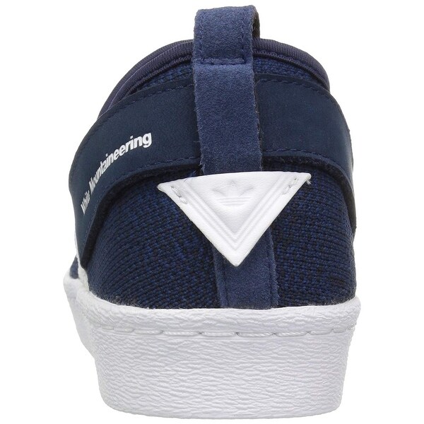 adidas superstar slip on navy blue