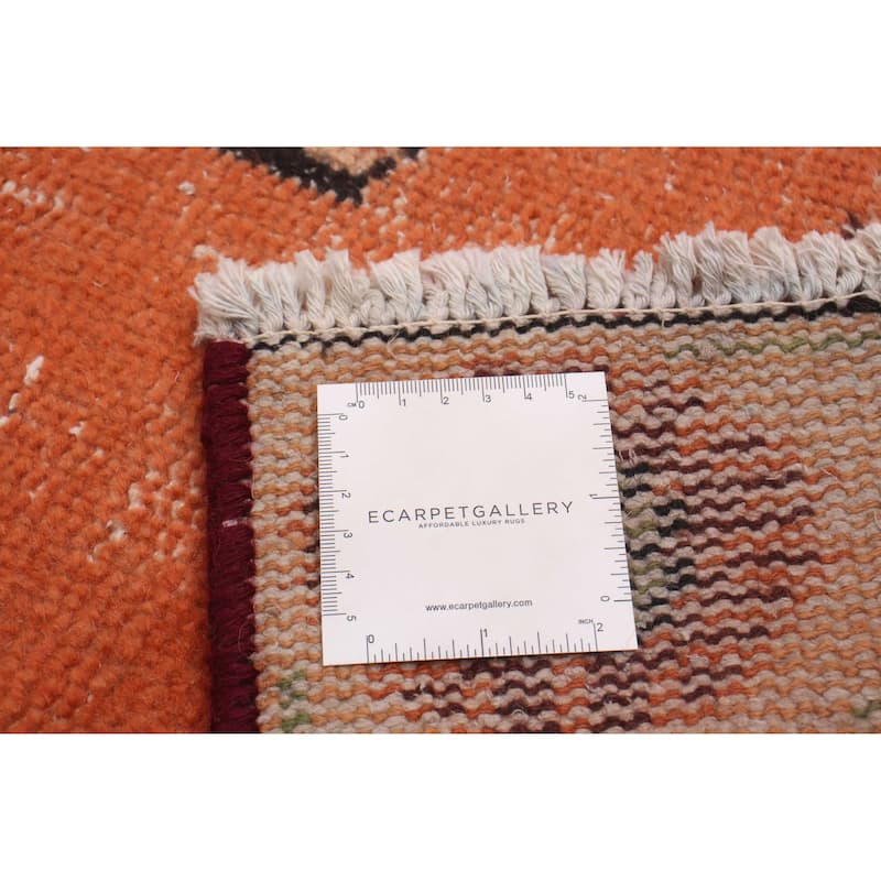 ECARPETGALLERY Hand-knotted Melis Vintage Copper Wool Rug - 6'0 x 9'6