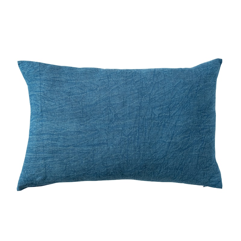 Stonewashed Linen Lumbar Pillow
