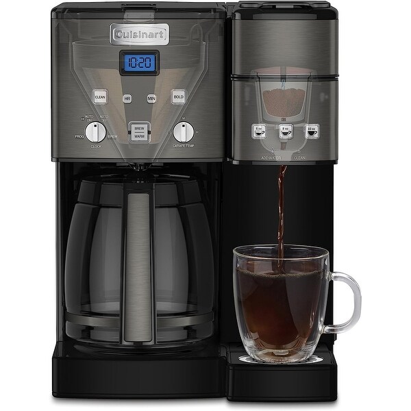 Cuisinart コーヒーメーカー ブラック Cuisinart SS-15BKSP1 Coffee Maker,12 Cup with 3 Single-Size