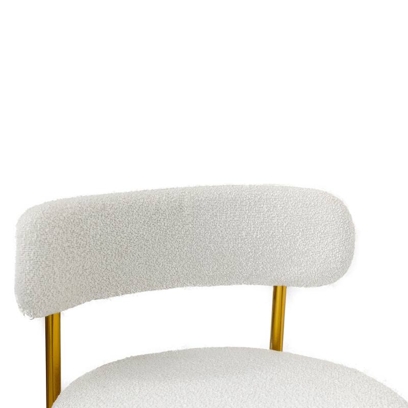 Counter Height Bar Stools Set of 2 Modern Armless Chairs