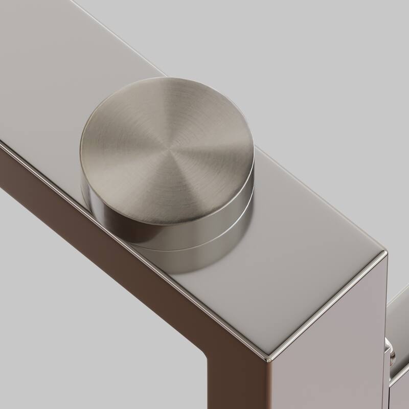 51" Modern Minimalist Rectangular Glass Dining Table for 4-6, 0.31" Tempered Glass with Silver Chrome Metal Legs - Transparent