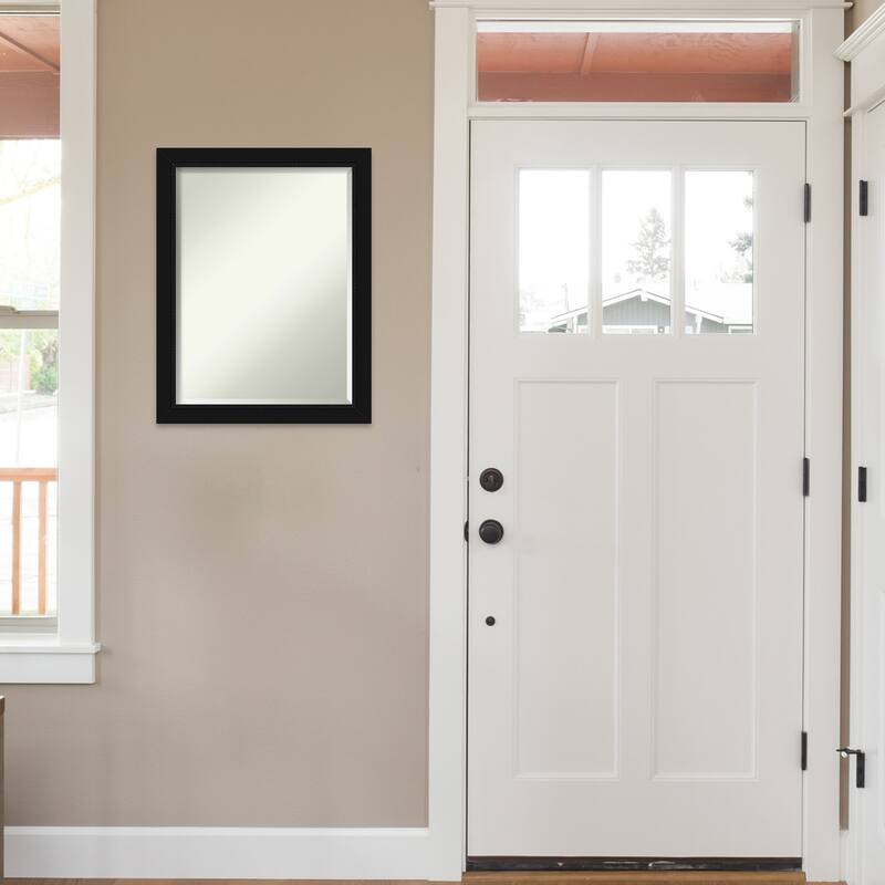 Beveled Wall Mirror - Avon Black Frame - Avon Black
