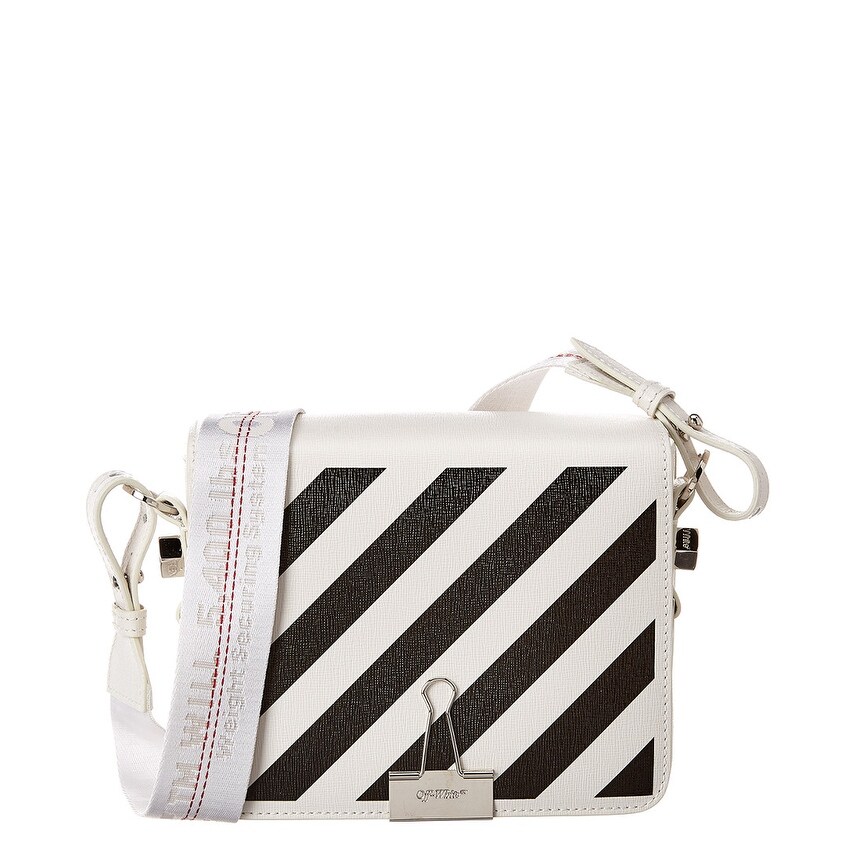 binder clip leather shoulder bag