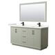 Option Light Green / Giotto Quartz Top / Matte Black
