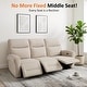 preview thumbnail 105 of 118, MCombo 64.6" Wall Hugger Power Loveseat Fabric Recliner Sofa with USB Ports