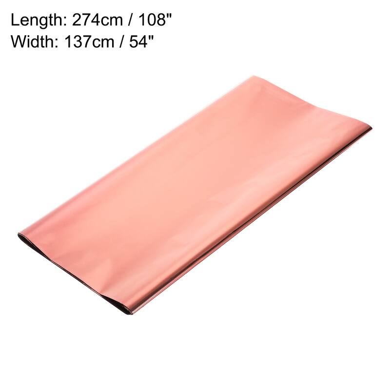 2 Pack Disposable Plastic Tablecloths 54x108" Shiny Table Covers