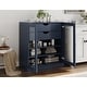 preview thumbnail 9 of 47, Palace Imports 100% Solid Wood Short Clear Glass Bathroom Storage Cabinet with 2 Drawers, 32" W x 35.75" H