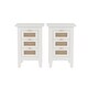 preview thumbnail 25 of 46, 3-Piece Queen Bedroom Set with Platform Bed, Rattan Headboard, and Nightstands