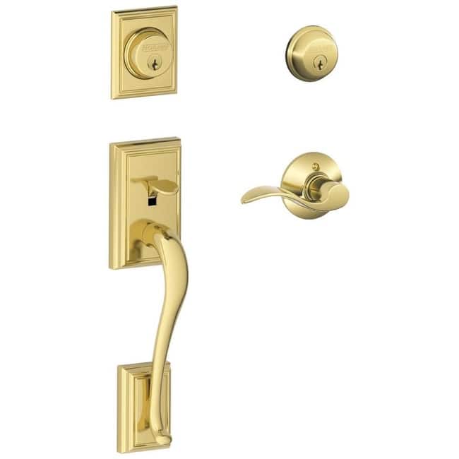 Schlage Accent Right Handed Double Cylinder Keyed Entry Handleset with