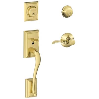 Schlage Accent Right Handed Double Cylinder Keyed Entry Handleset with