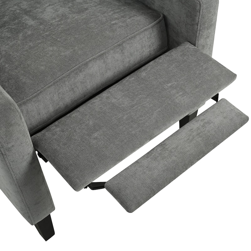 Manual Adjustable Recliner Chair. with Foldable Side Table, USB Charging ports ,Modern Comfy Reclining Chairs