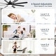preview thumbnail 59 of 199, 42“/52"/60"/48" Noiseless Walnut Wood Ceiling Fan with Remote Control, Integrated Light Optional