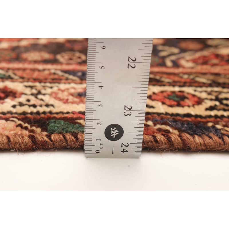 ECARPETGALLERY Hand-knotted Andelz Red Wool Rug - 3'3 x 9'4