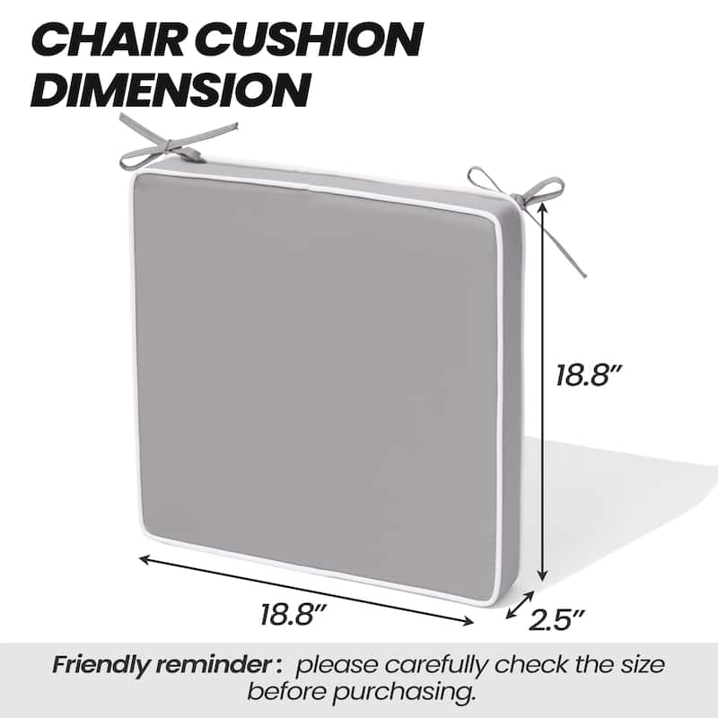Outdoor Indoor Dining Chairs Cushion Set Seat Pad Chair Cushion